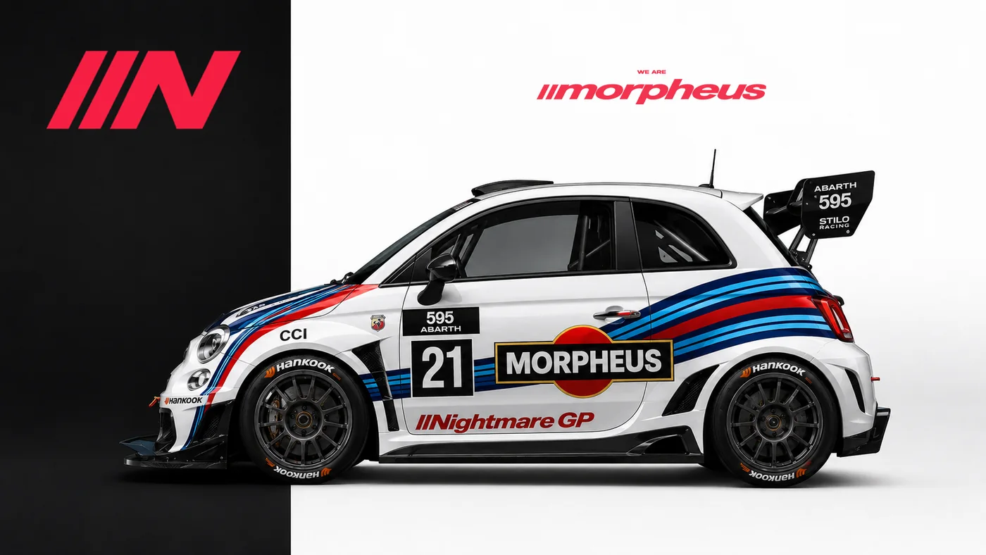 Nightmare GP Morpheus livery on a compact race car