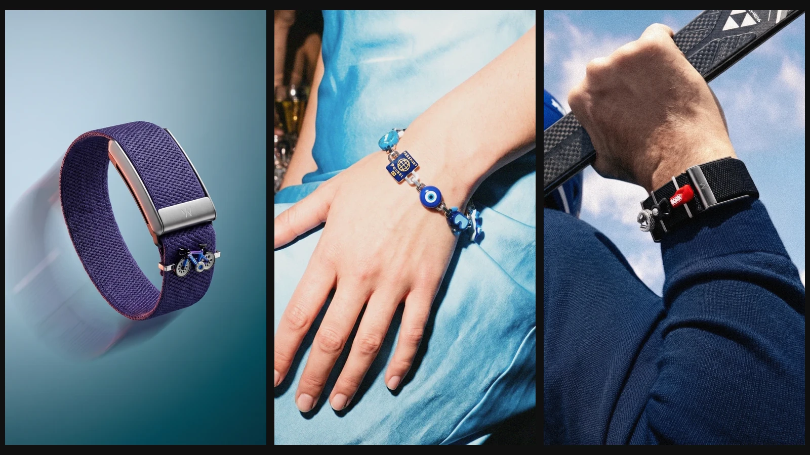 Poubel AI creatives: product, jewelry and skiing