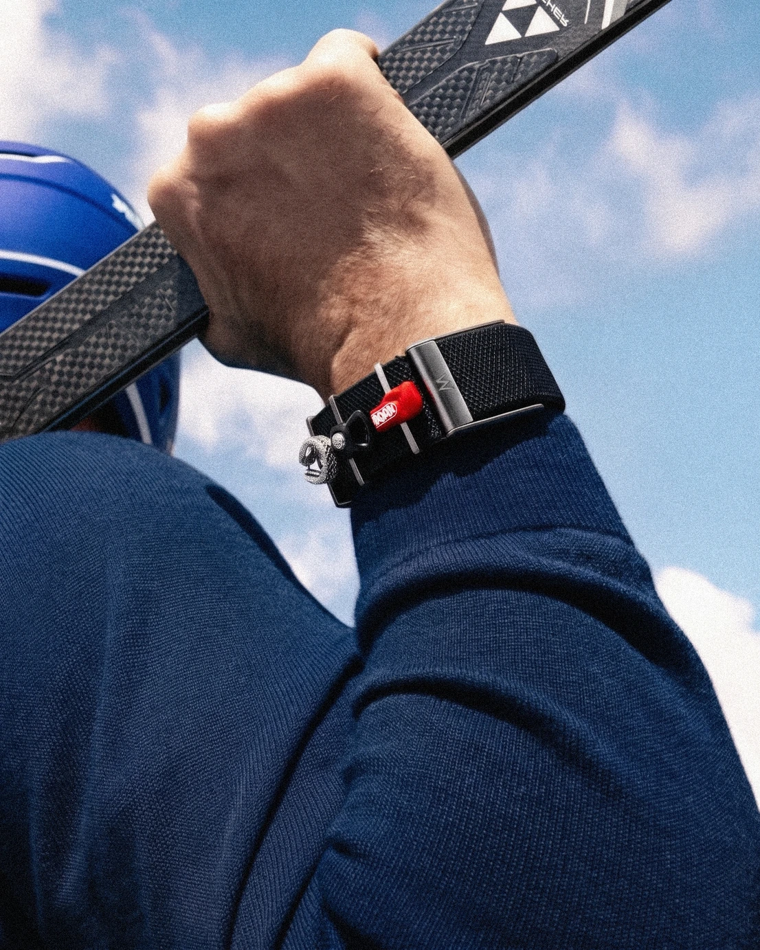 Poubel · AI-generated skiing lifestyle creative